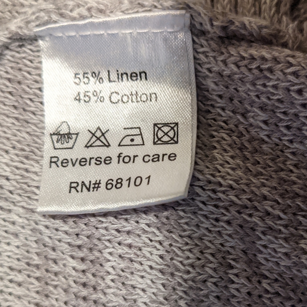 Belldini, Gray Striped Open Cardigan, Women's Size Small - Picture 6 of 7